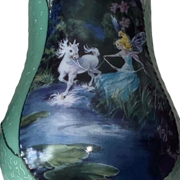 3 Porcelain Mimi Jobes Fairyland Heirloom Christmas Ornament Set Handcrafted Col - Picture 5 of 16